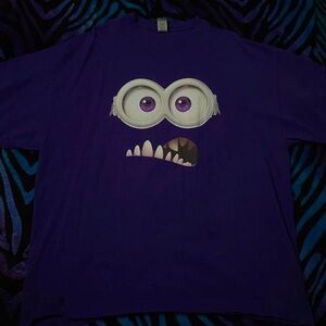 Purple Minions cotton t-shirt #minions